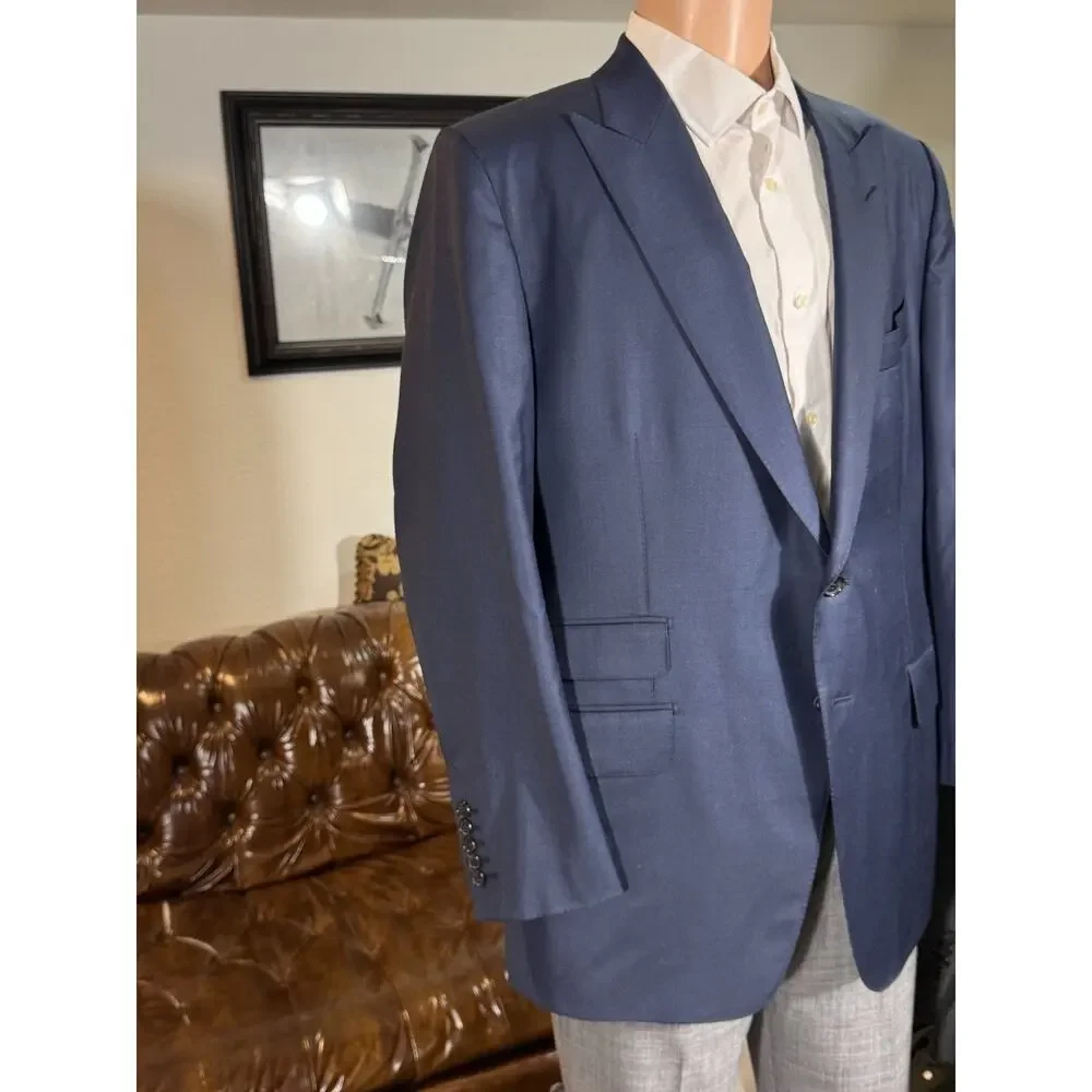 Tom Ford Navy Blue Wool 2Pc Suit O'Connor 56IT 46R US 40x28 Trousers Men's